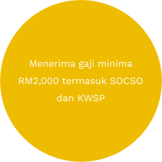 Menerima gaji minima RM2000 termasuk SOCSO dan KWSP